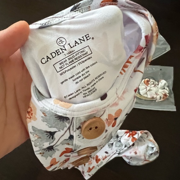 Caden Lane Other Beautiful Floral Out Set Silk Knot Tie Gown And Matching Hat Poshmark